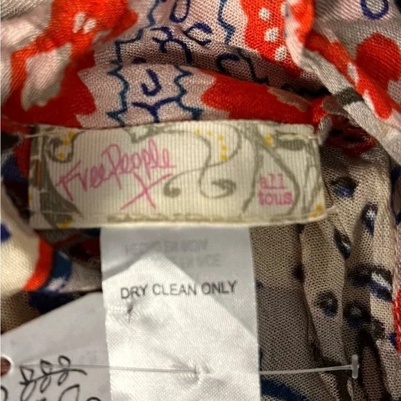 NWT Free People | Little Wing Paisley Kimono in Natural Size: One Size Fits Most - Picture 10 of 12